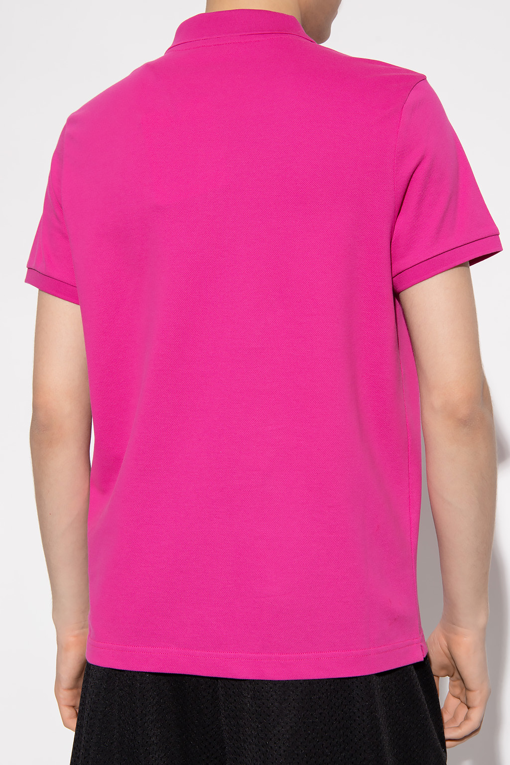 Tシャツ・カットソー MONCLER Women Polo Shirts 093 8C732 00 V805851J Pink Logo cotton polo shirt in pink - Moncler | Mytheresa